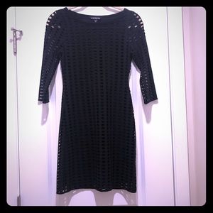 Black mini dress with cut out design